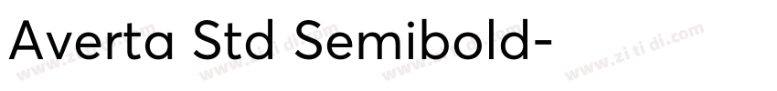 Averta Std Semibold字体转换